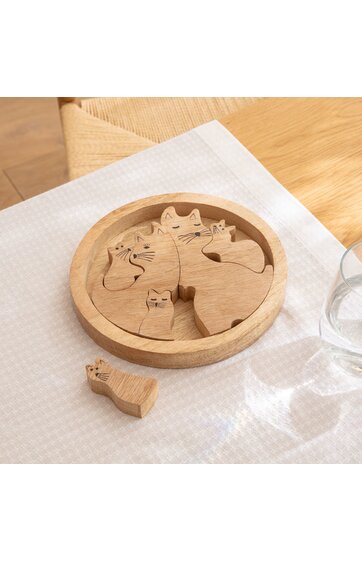 Holz Katzenpuzzle 