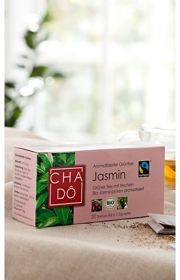 Teebeutel Jasmin-Grüntee