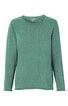 Langärmeliges Pullovershirt in grün, rundhalsausschnitt, gerade geschnitten, ohne Muster oder sichtbare Verzierungen