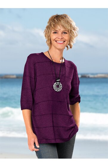 Leinen-Mix-Pullover 