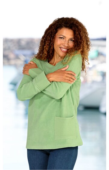 Baumwoll-Fleece-Pullover 