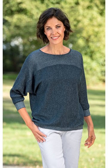 Leinen-Mix-Pullover