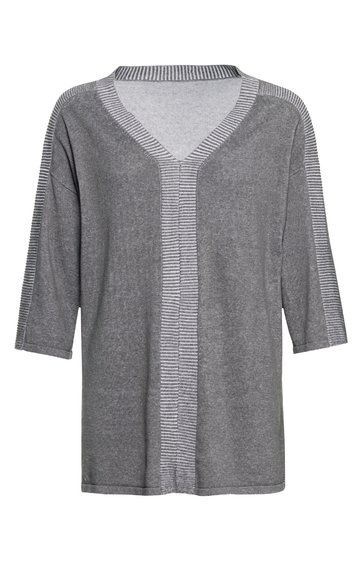 Leinen-Mix-Pullover