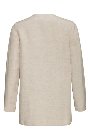 Leinen-Viskose-Jacke