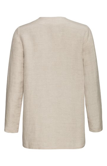 Leinen-Viskose-Jacke