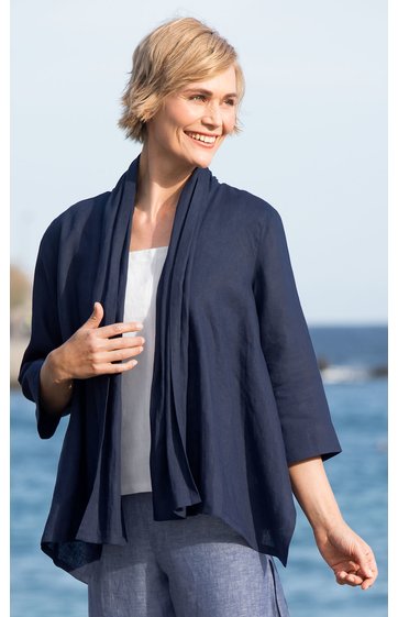 Leinen-Jacke