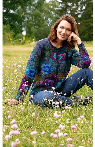 Alpaka-Strickjacke 