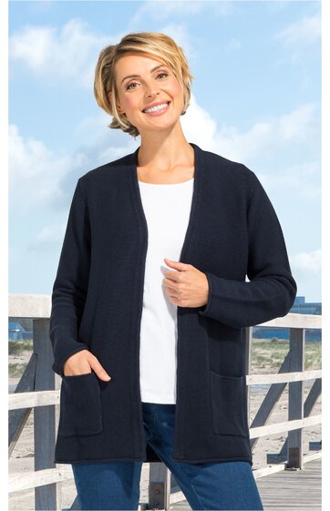 rijkdom calcium omzeilen Baumwolle-Strickjacke in marine - 325969 | DW-Shop