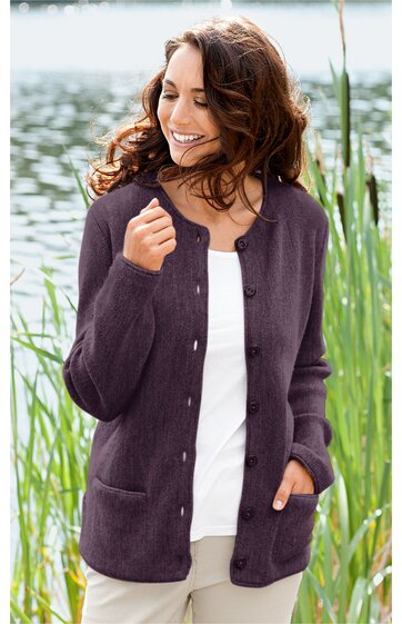 Alpaka-Strickjacke 