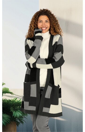 Baumwoll-Strickjacke 
