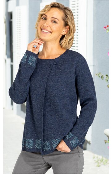 Alpaka-Strickjacke 