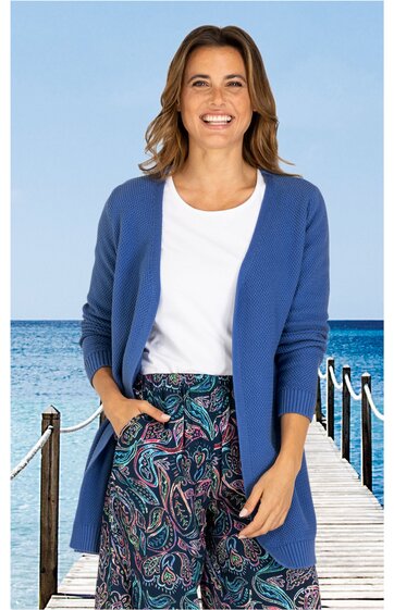 Baumwoll-Strickjacke 