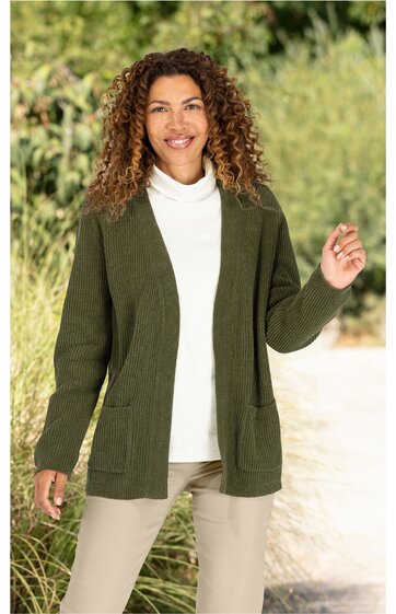 Baumwoll-Strickjacke 
