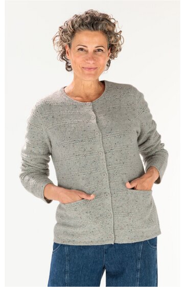 Yak-Mix-Strickjacke 