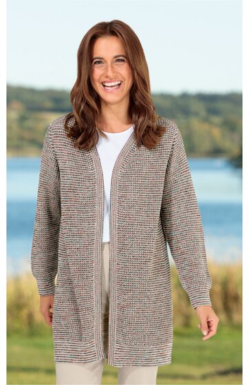 Baumwoll-Strickjacke 