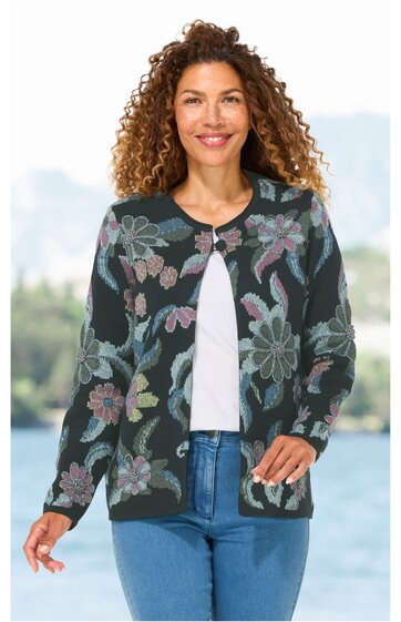 Baumwoll-Strickjacke 