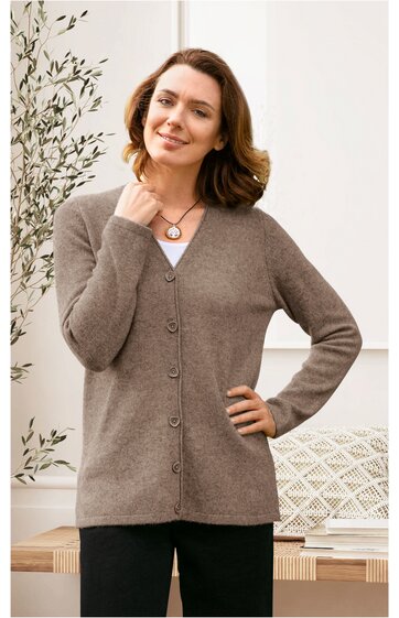 Yak-Mix-Strickjacke 