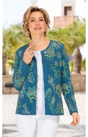 Baumwoll-Strickjacke 