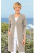 Leinen-Mix-Strickjacke 