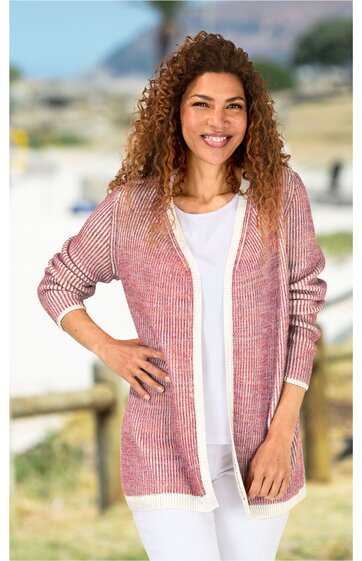 Baumwoll-Strickjacke 