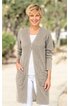 Leinen-Mix-Strickjacke 