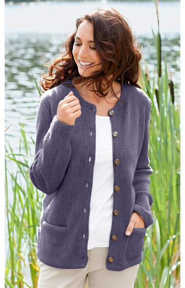 Alpaka-Strickjacke 