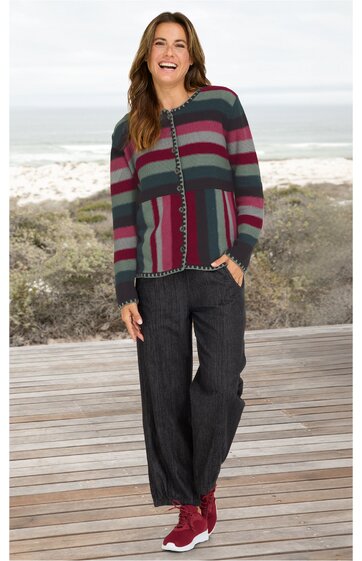 Baumwoll-Strickjacke 