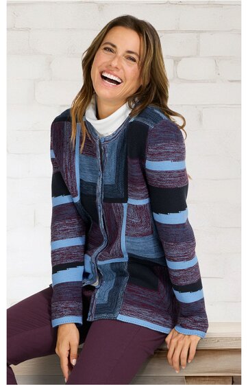 Baumwoll-Strickjacke 