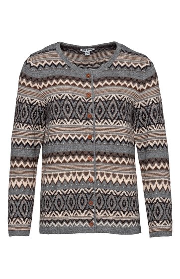 Alpaka-Strickjacke