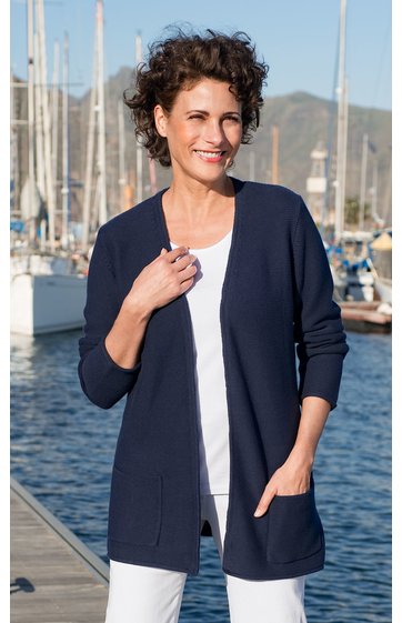 Baumwoll-Strickjacke