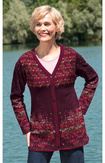 Baumwoll-Strickjacke
