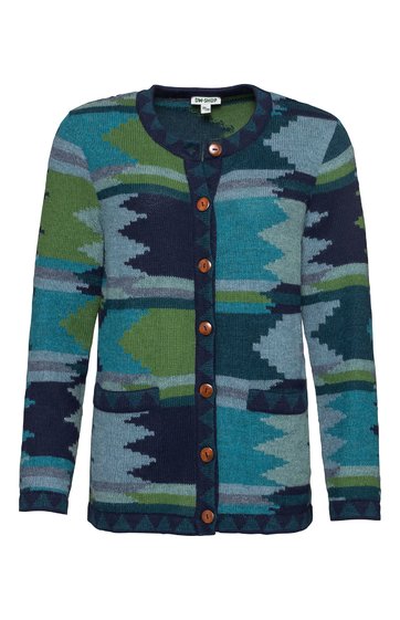 Alpaka-Strickjacke