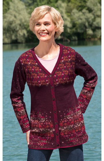 Baumwoll-Strickjacke