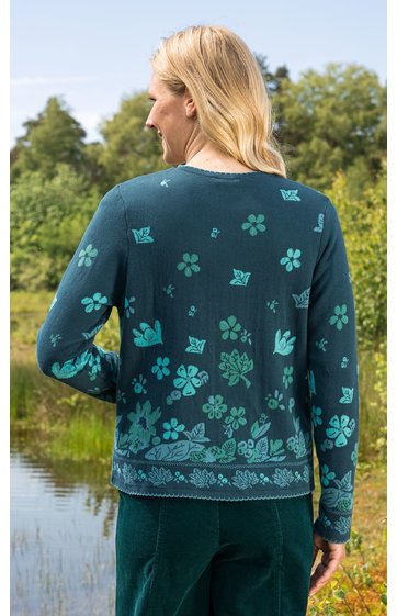 Baumwoll-Strickjacke