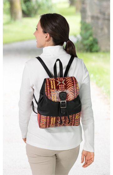 Leder-Rucksack Mu. braun 
