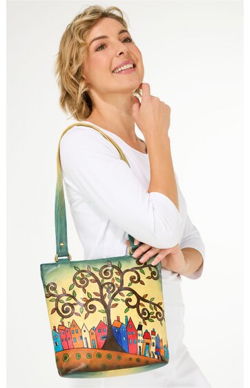 Leder-Handtasche 