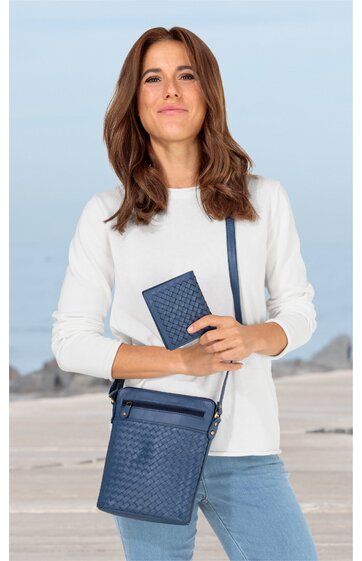 Tasche blau 23x21x5cm 