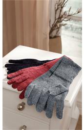 Alpaka-Handschuhe schwarz