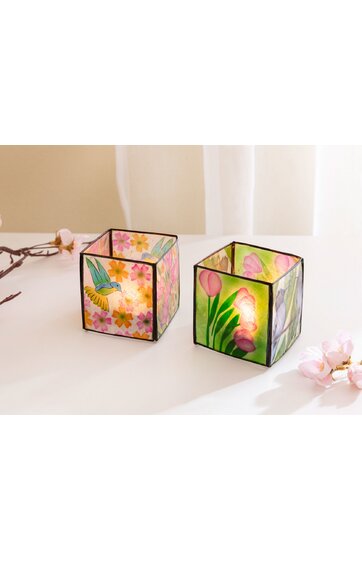 Capiz-Windlicht 2/Set 