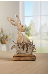 Deko-Hase braun