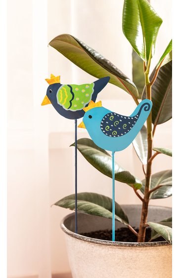 Vögel Gartenstecker 2/Set