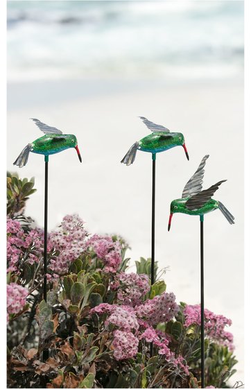Metall-Gartenstecker grün 