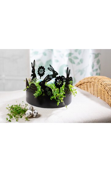 Metall-Osternest 19cm 