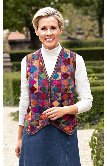 Alpaka-Strickweste