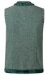 Ärmellose Weste in grün, unifarben, mit Stehkragen, durchgehende Nahtlinien, gerade geschnitten, ohne sichtbare Verschlüsse
