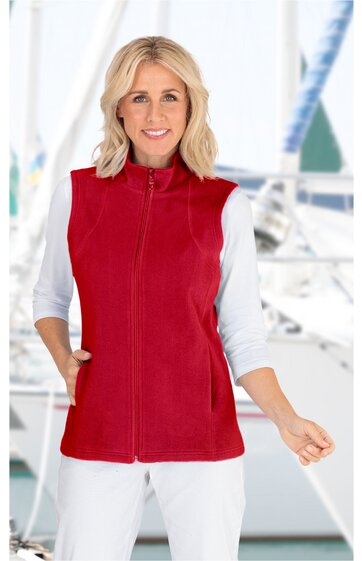 Baumwoll-Fleece-Weste 