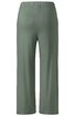 Locker geschnittene lange Hose in olivgrün, breite Beine, elastischer Bund ohne sichtbare Verschlüsse oder Taschen