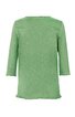 Langarmshirt hellgrün einfarbig, Rundhalsausschnitt, gerader Saumabschluss, leicht strukturierter Stoff, ohne sichtbare Verzierungen