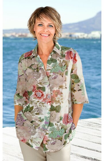 Viskose-Mix-Bluse 