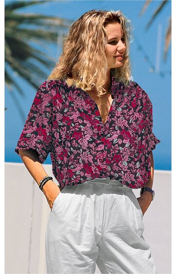Viskose-Mix-Bluse 